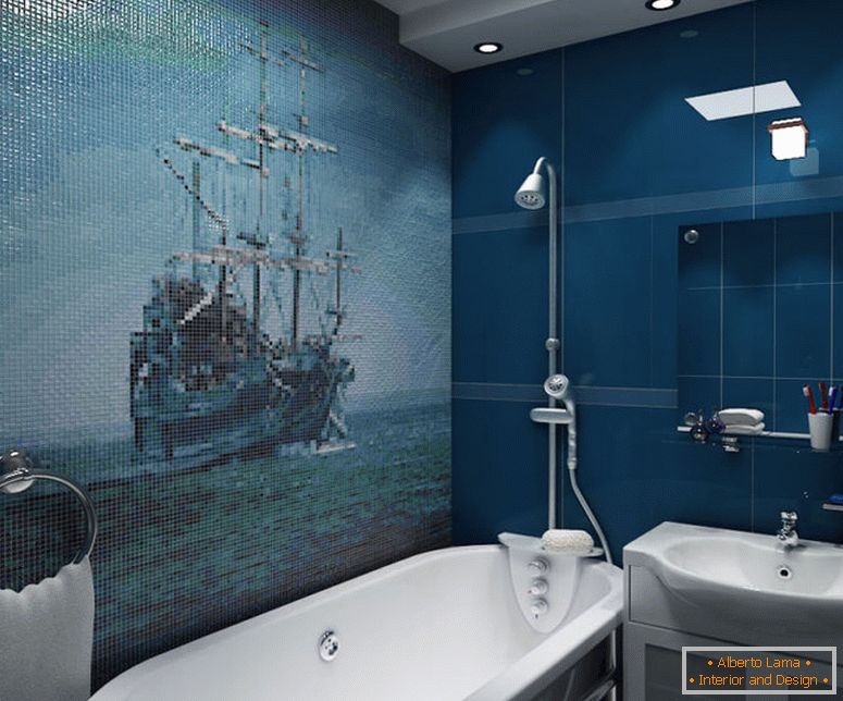 Mozaik za kupatilo - 100 fotografija ideja kako ukrasiti