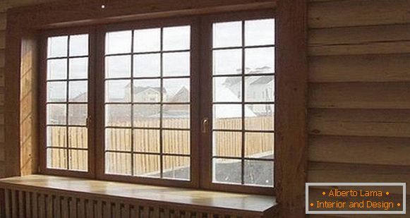 Drveni okovi za prozore u kući, foto 3