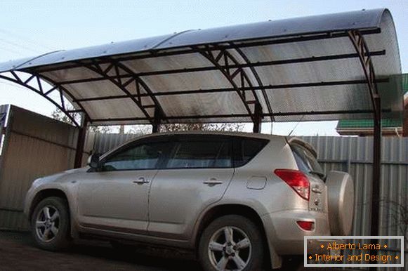 Kantilenske tende za automobile napravljene od polikarbonata, фото 3