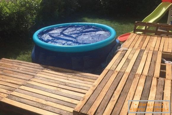 Kako napraviti bazen na naduvavanje na lokaciji - na dječijem bazenu fotografija