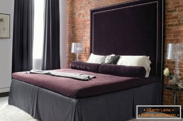 Luksuzni krevet sa visokom mekanom somotnom pločom