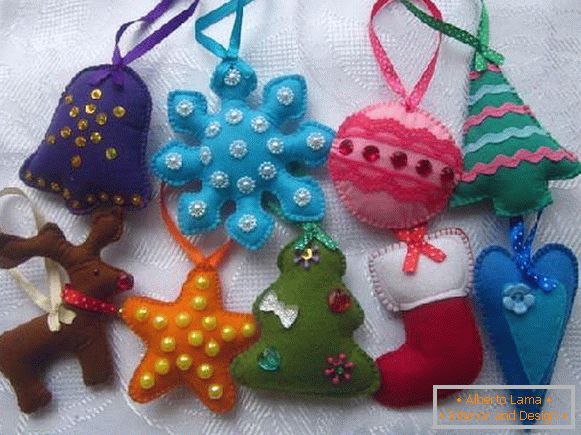 jednostavne novogodišnje igračke napravljene od tkanine vlastitim rukama, foto 6
