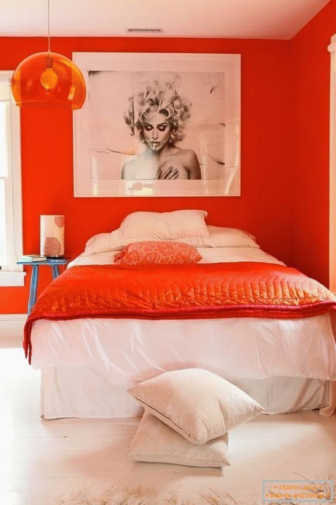 Narandžasta spavaća soba