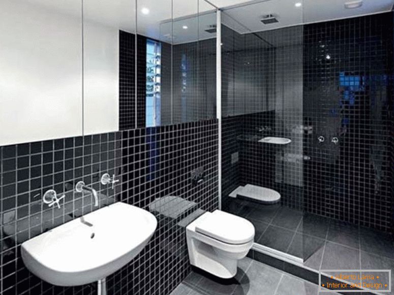 minimalistički-enterijer-dekorirani-sa-crnim-kupatilom-ideje-za-moderno-kupatilo-namješteno-sa-porculanom-sudoper-i-zid-slavina-ispod-veliki-zid-ogledalo