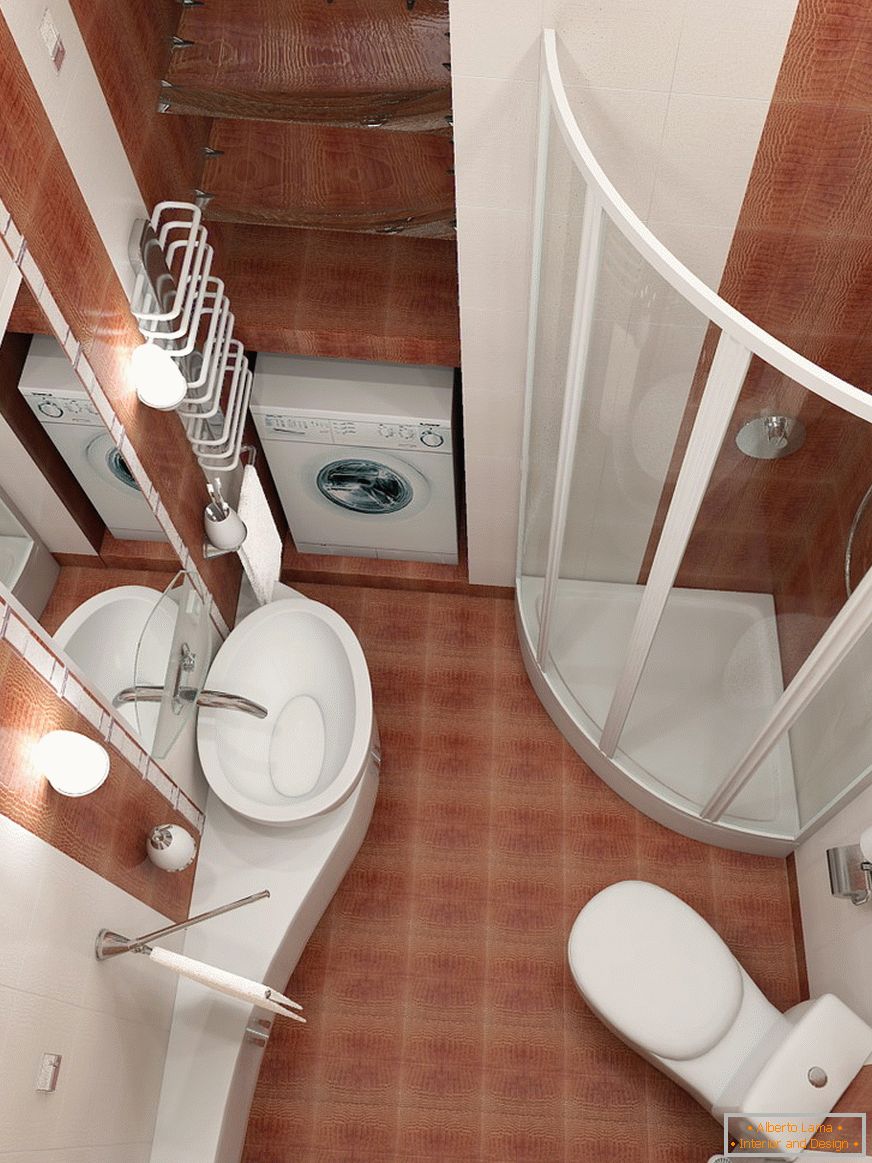 Enterijer kupatila u kombinaciji sa WC-om
