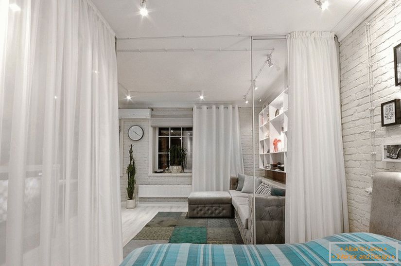 Prozirne zavese u spavaćoj sobi