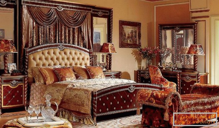 Plemeniti stil Imperije u svojoj najsjajnijoj manifestaciji u spavaćoj sobi francuske porodice.