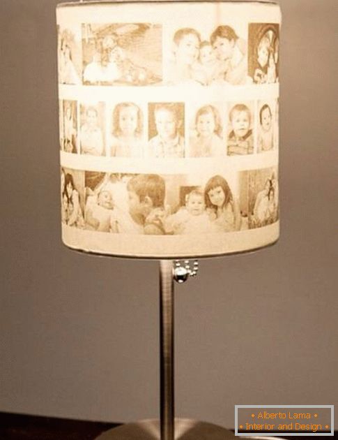Stolna lampa sa fotografija