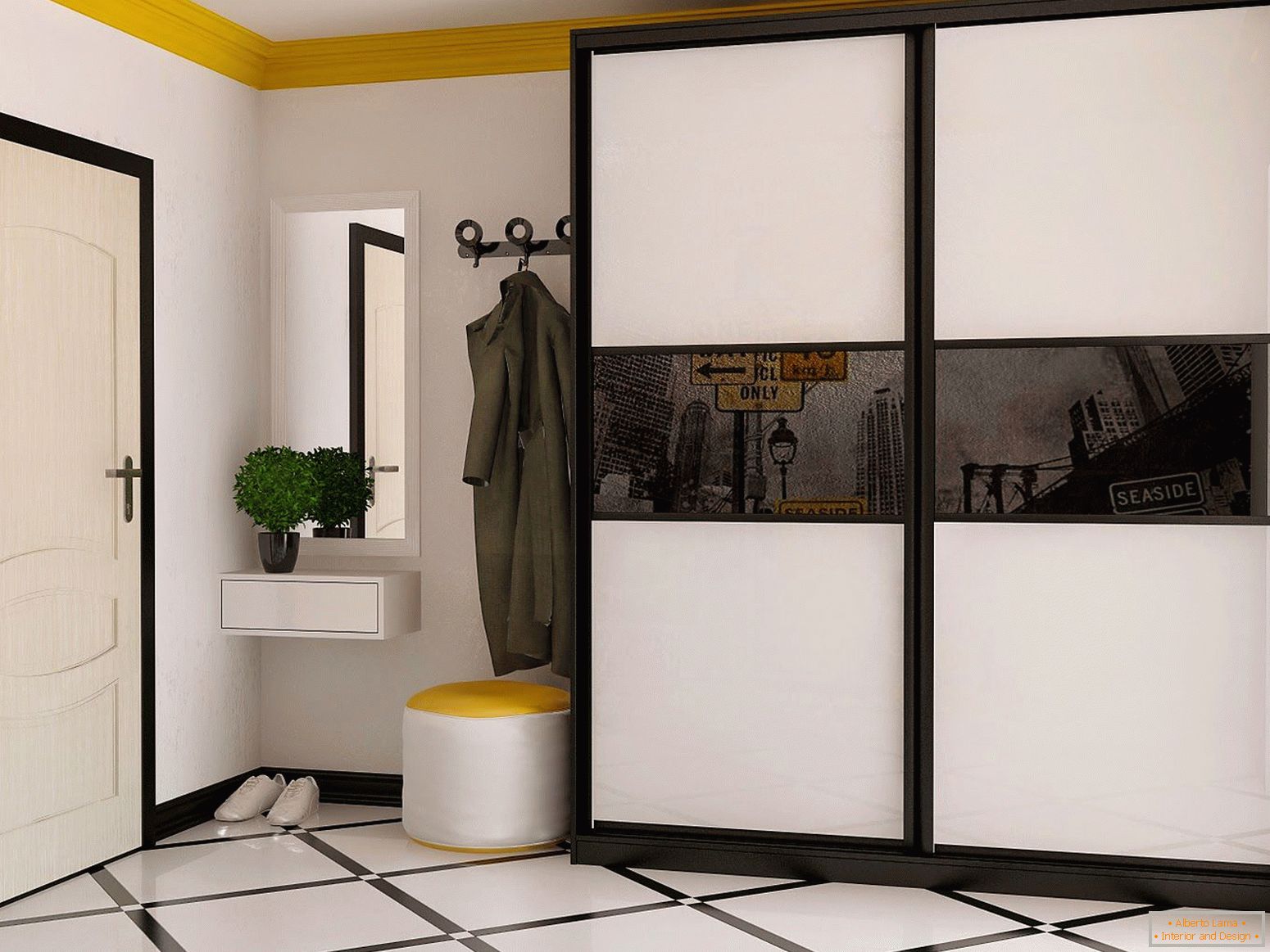 Jednostavna garderoba za hodnik
