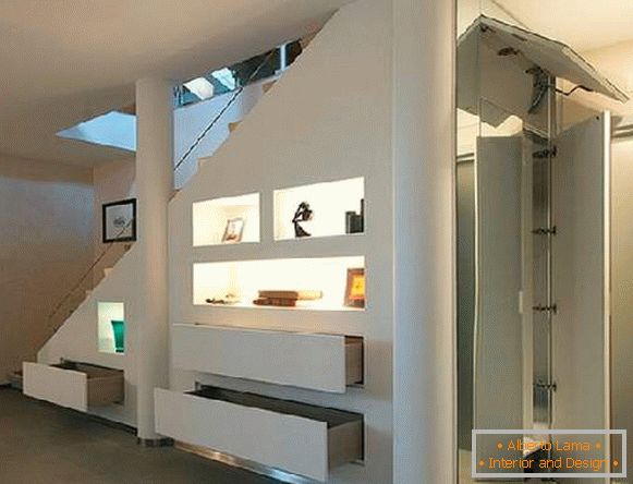 dizajn kabineta ispod stepeništa, foto 31
