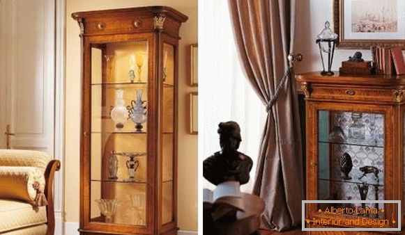 Klasični ormari pokazuju dnevnu sobu - fotografiju u unutrašnjosti