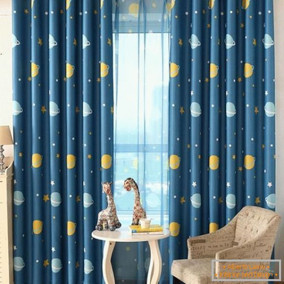 dizajn zavesa za dečiju sobu za dečaka, foto 10