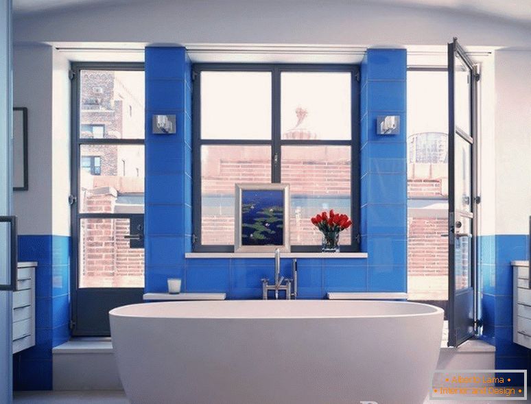 Korišćenje plave boje u dekoraciji kupatila