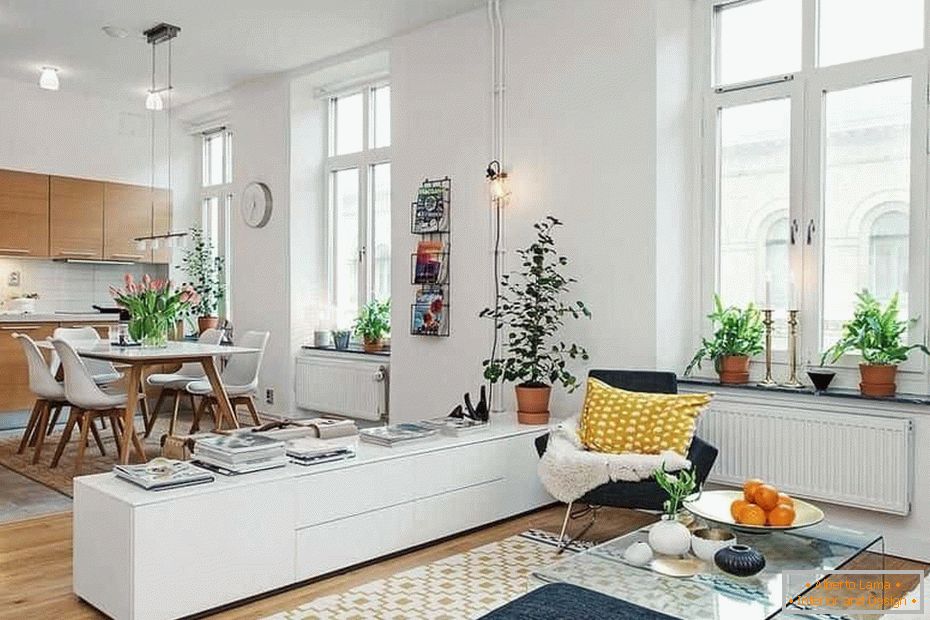 Dizajn studijskog stana u skandinavskom stilu