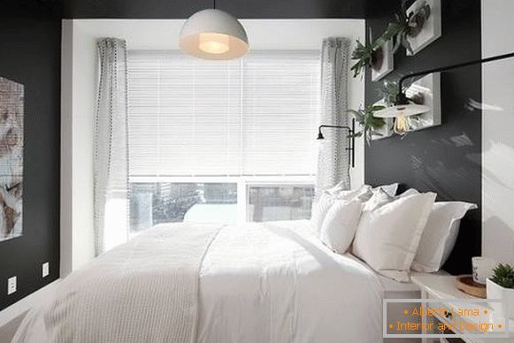 Prozirne zavese u spavaćoj sobi - savremeni dizajn fotografija 2016
