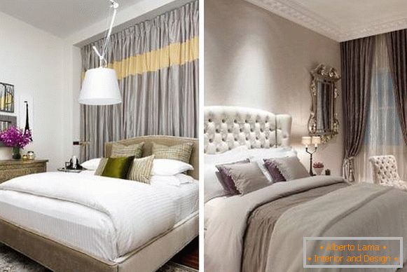 Glamurozne metalne zavese za spavaću sobu - dizajn fotografija 2016