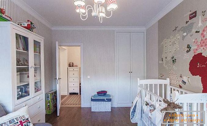 Dizajn dvosobnog apartmana za porodicu sa djetetom - fotografija djece sobe