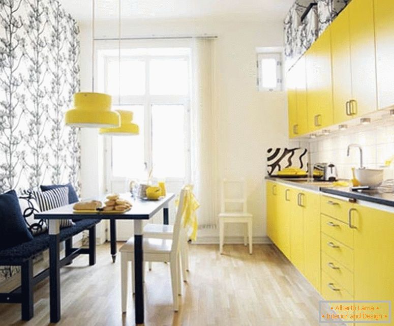Kuhinja u žutoj boji