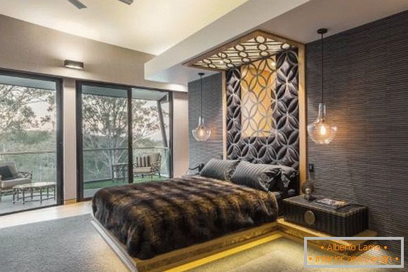 Dizajn spavaće sobe - moderna luksuzna fotografija