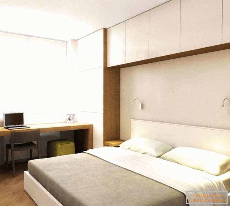 Spavaća soba u stilu minimalizma - 70 fotografija prvobitnog