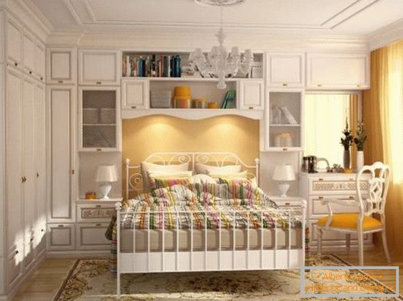 Ormar u spavaćoj sobi u stilu Provence - ugrađeni nameštaj Photo