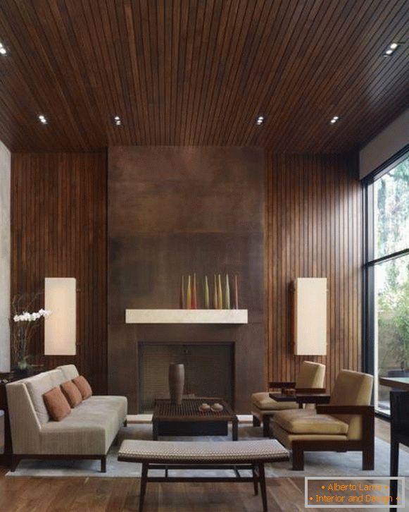 drvena-panel-u-dizajn-dnevna soba