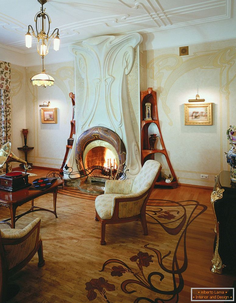 art-nouveau-dnevna soba