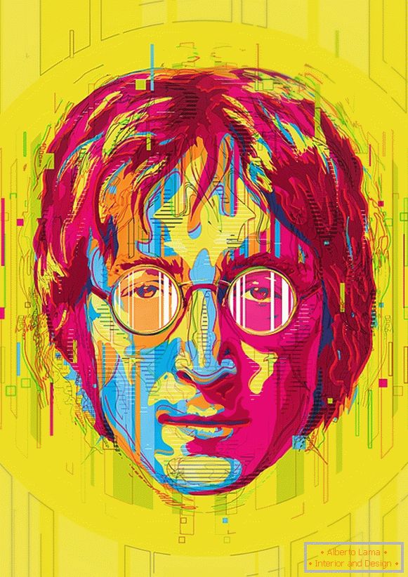 Ilustracija John Lennon, Mart Biemans