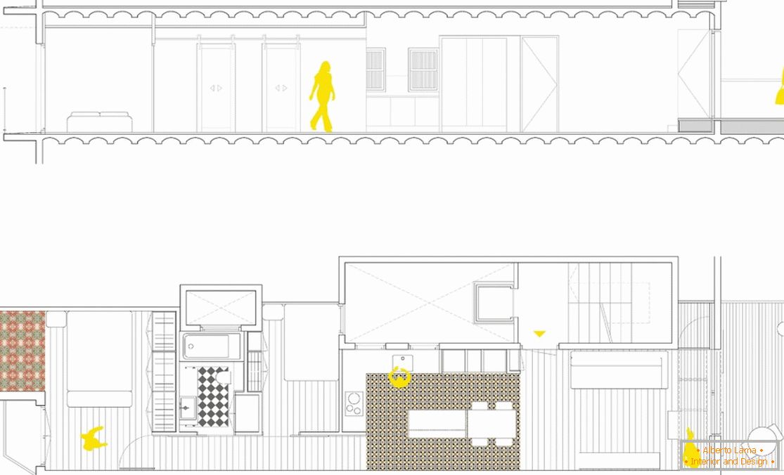 Dizajn enterijera malog stana u Barceloni