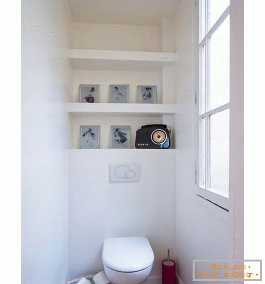 Toalet manji studio apartman u Parizu