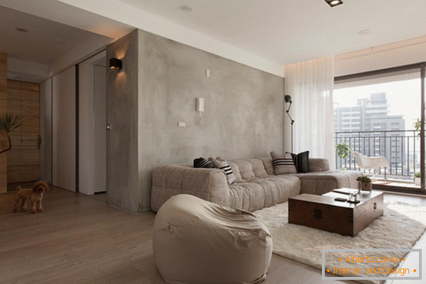Elegantna dekoracija modernog apartmana male veličine
