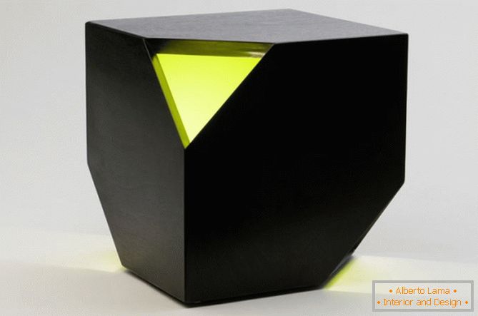 Nugget Hollow backlit stol u HUXHUX Design
