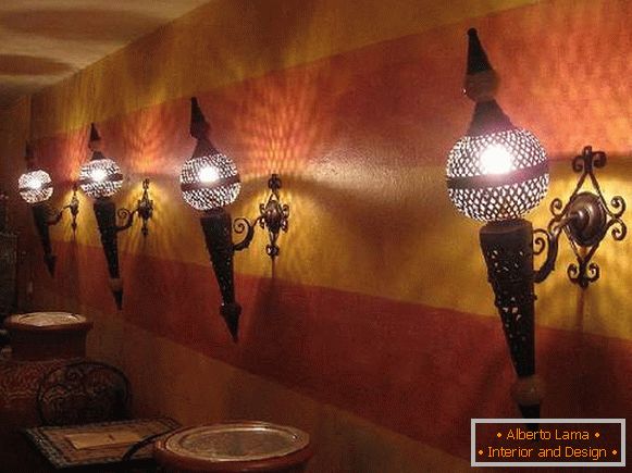 zidna lampa u orijentalnom stilu, fotografija 16