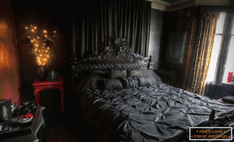 velika spavaća soba-zid-dekor-romantično-tamno-tvrdo drvo-područje-tepih-stolne sijalice-bela-milton-zelenilo-zvezde-inc-asian-svila
