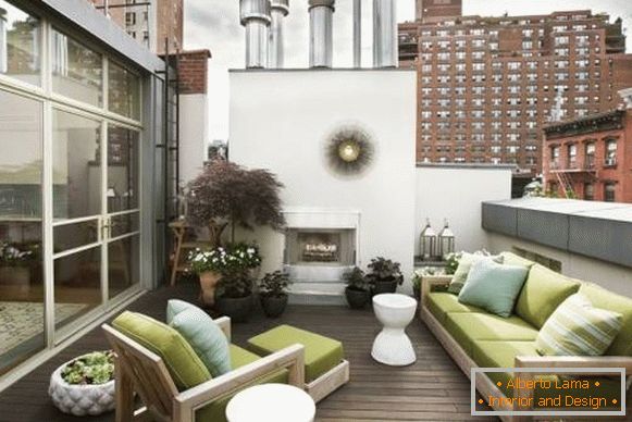 Predivne terase - fotografija u visokogradnji sa stanovima