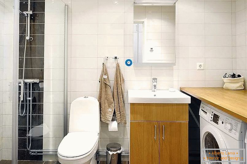 Interijer kupatila u stanu u Stokholmu