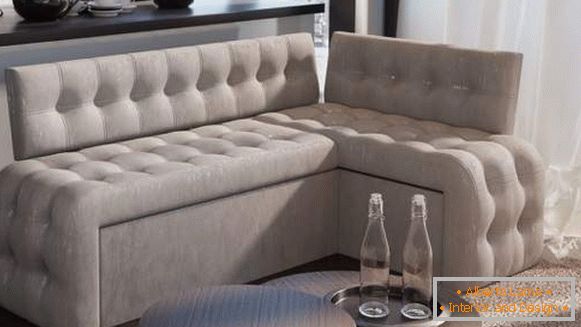 elegantna kutna sofa u kuhinji