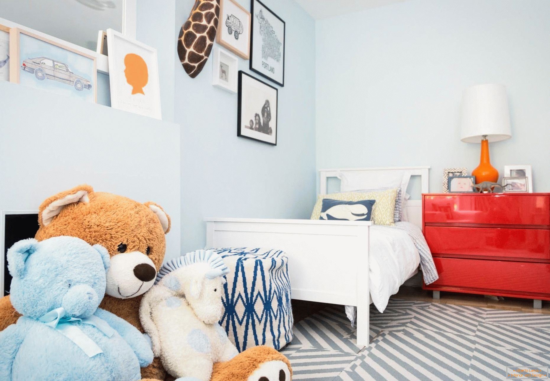 Norveški stil u dekoraciji spavaće sobe za dijete
