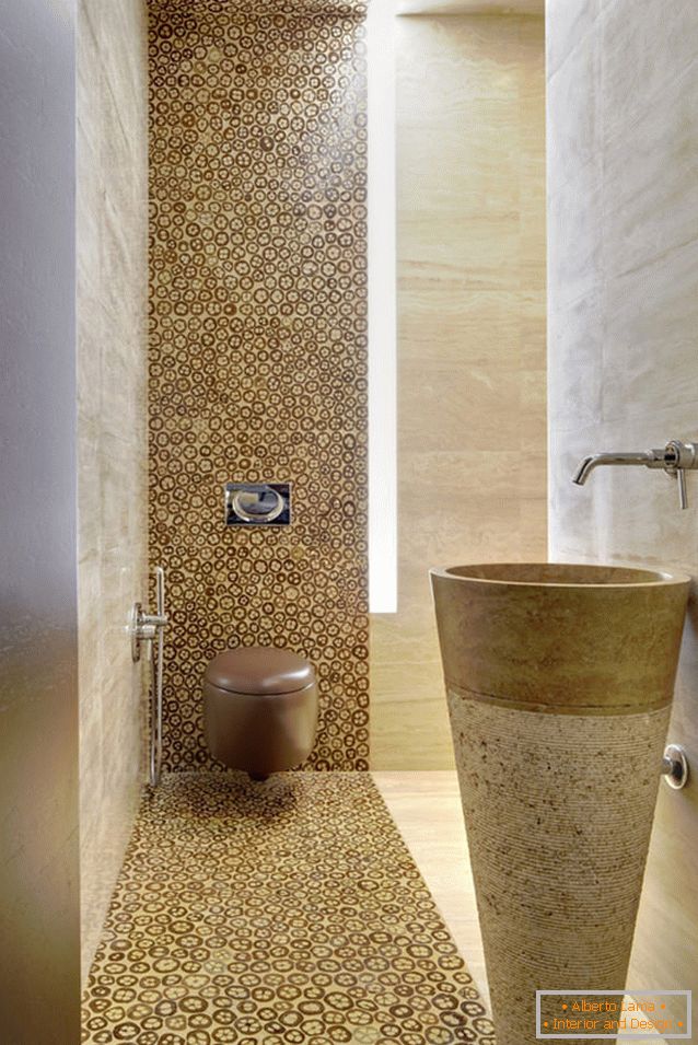 Dizajn kupatila za goste u fusion stilu