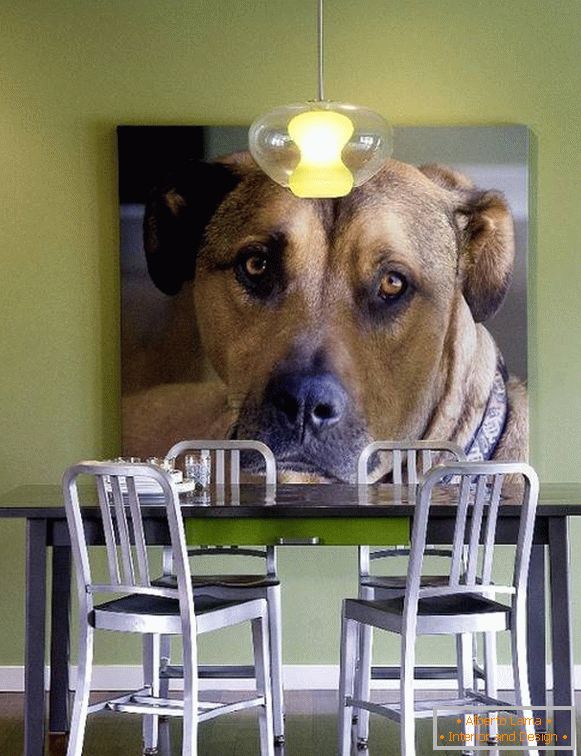 Fotografija psa kao dekoracija zida