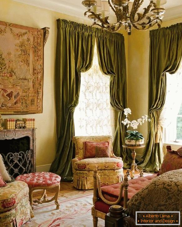 Luksuzne italijanske zavese u unutrašnjosti