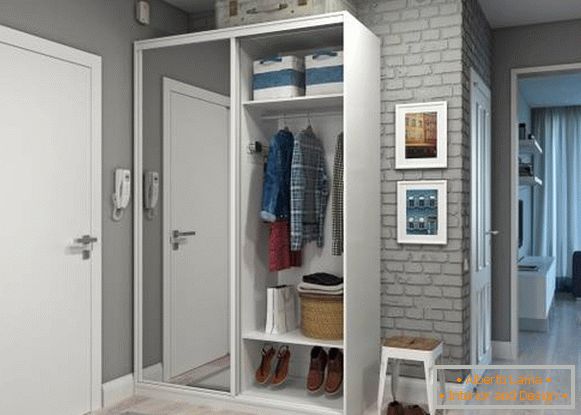 Mala garderoba u hodniku - ideje za dizajn fotografija za stan