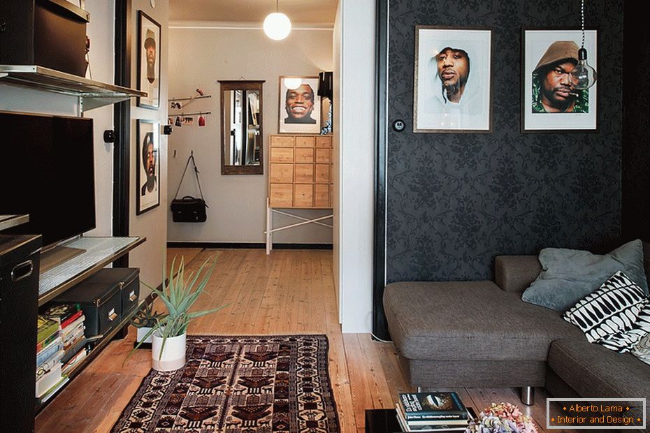 Studio apartman u crno-beloj boji
