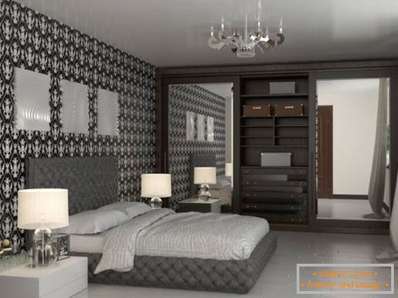 Predivan dizajn spavaće sobe i ugrađeni garderober